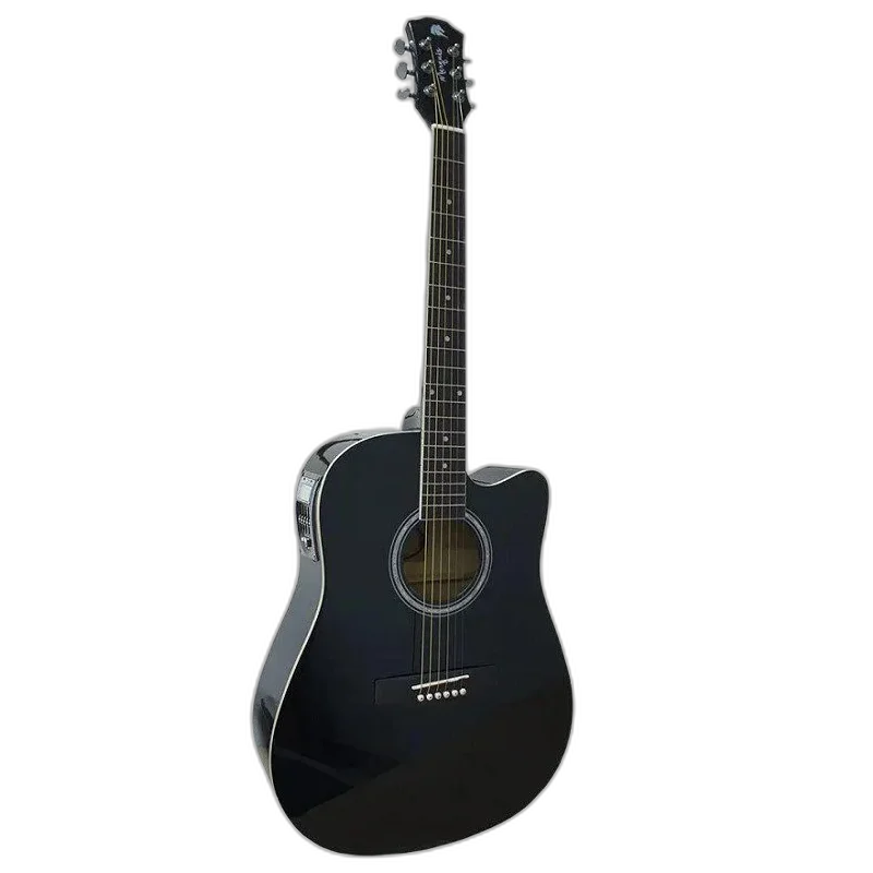 Violao Eletroacústico Aço Folk Marques Va01 EQ BK Preto