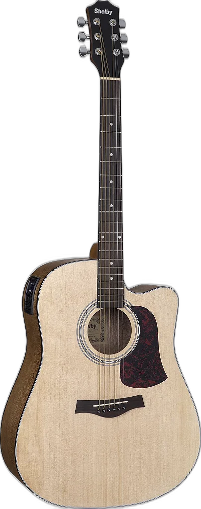 Violão Eletroacústico Aço Shelby Sgd193c Stnt Natural