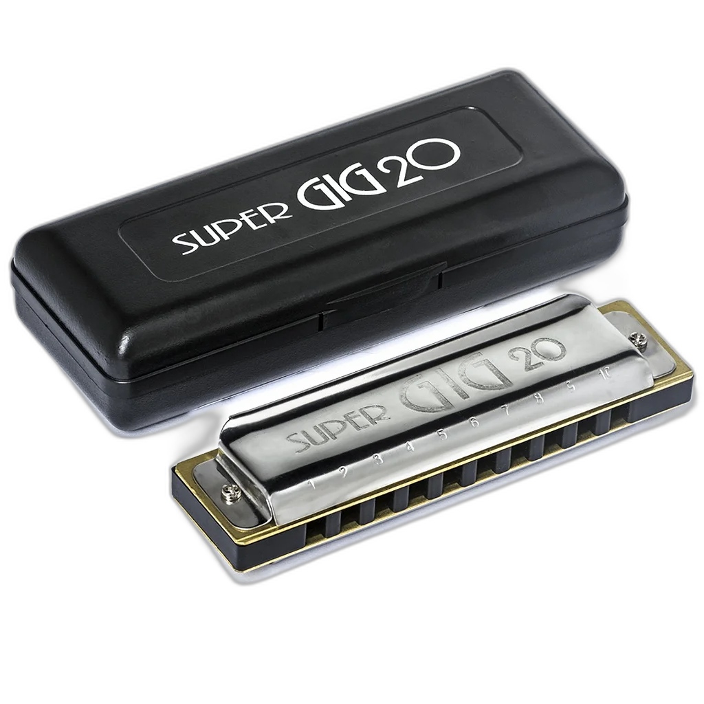 Gaita Hering Diatônica Super GIG C Dó 4020C 20 Vozes C/ Case