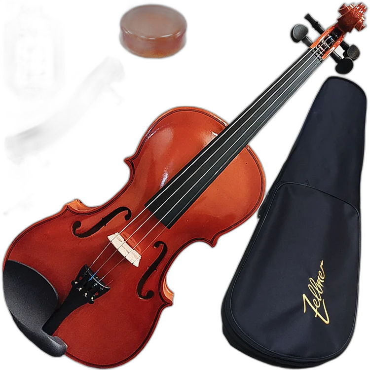 Kit Violino Iniciante Zellmer Natural Tamanho 4/4 ZLM44NV C/ Estojo