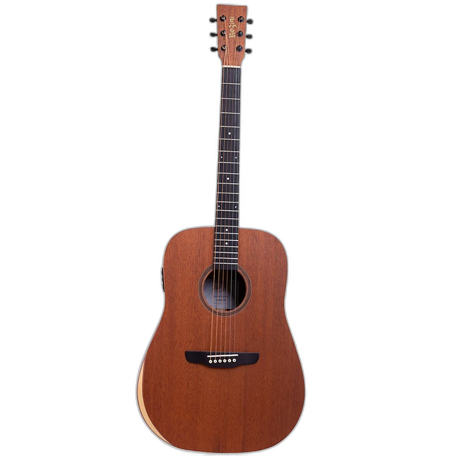 Violão Eletroacustico Folk Mahogany Rozini Rx340 ATFM Fishman Custom