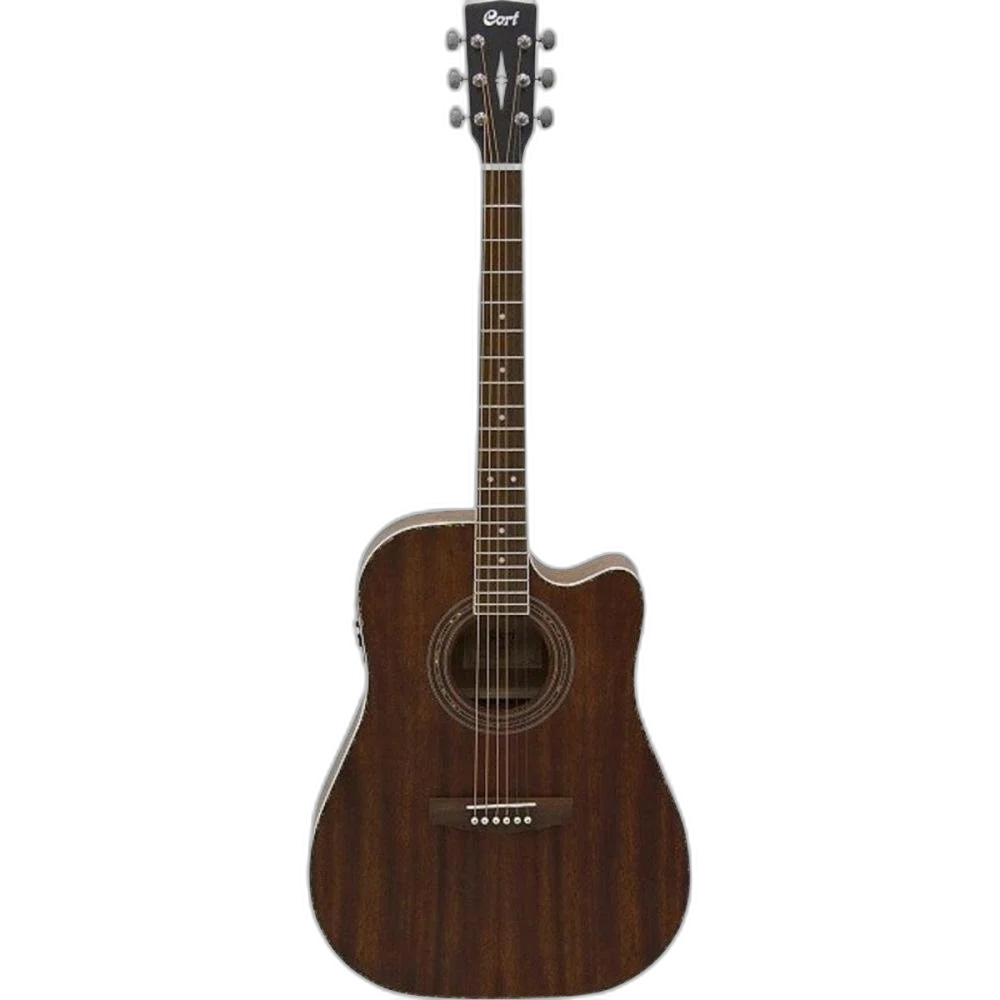 Violão Eletroacústico Cort Folk Mahogany Ad880 mce Cutwat Aço Mogno