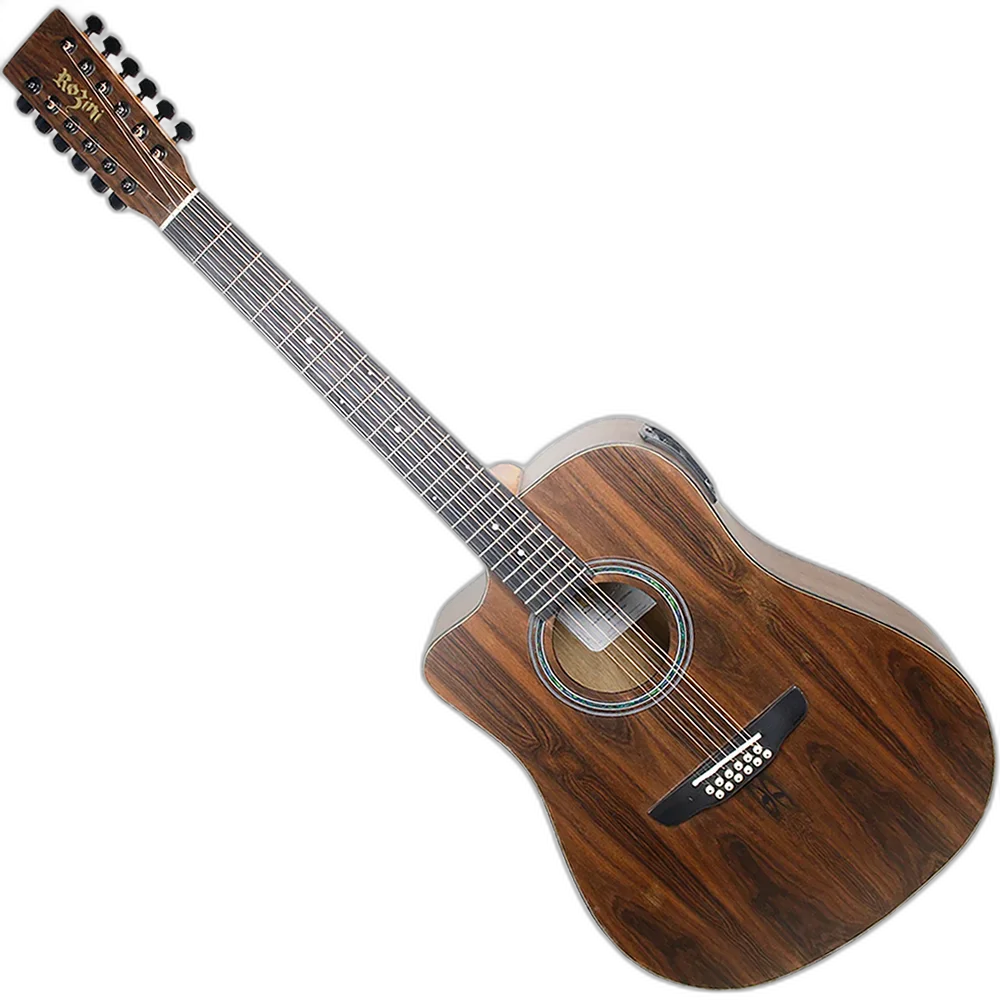 Violão 12 Cordas Elétrico Rozini RX415 AT.F.CT.LP Canhoto