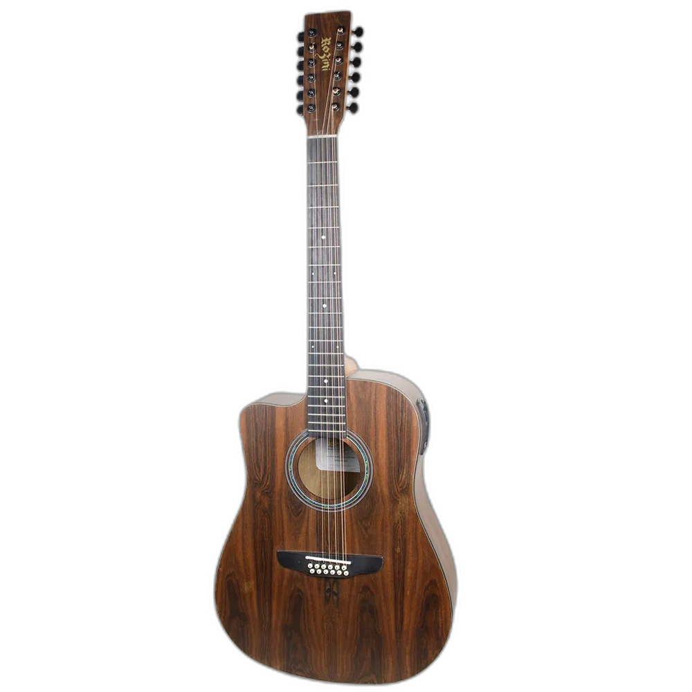 Violão 12 Cordas Elétrico Rozini RX415 AT.F.CT.LP Canhoto