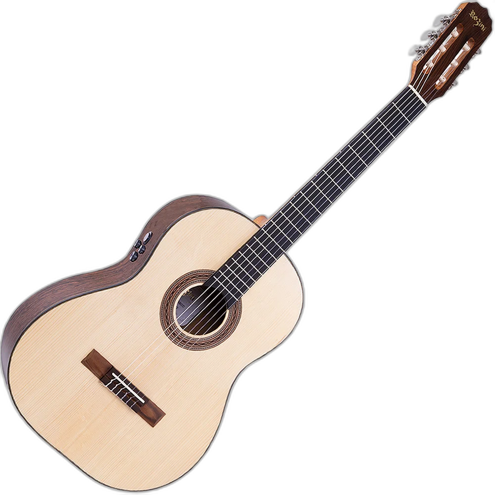 Violão Studio Clássico Elétrico Ativo Nylon Rozini RX210 RE2.N.LP