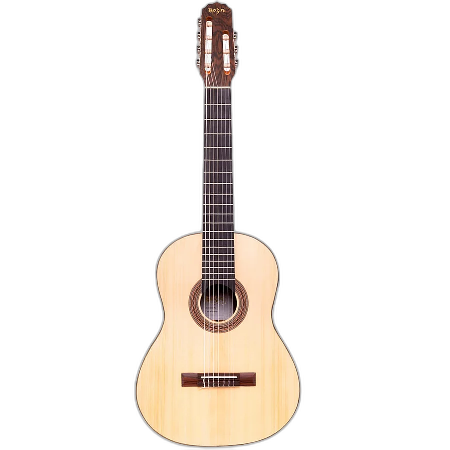 Violão Studio Acustico Rozini RX517 AC.F.LP 7 Cordas Nylon Fosco