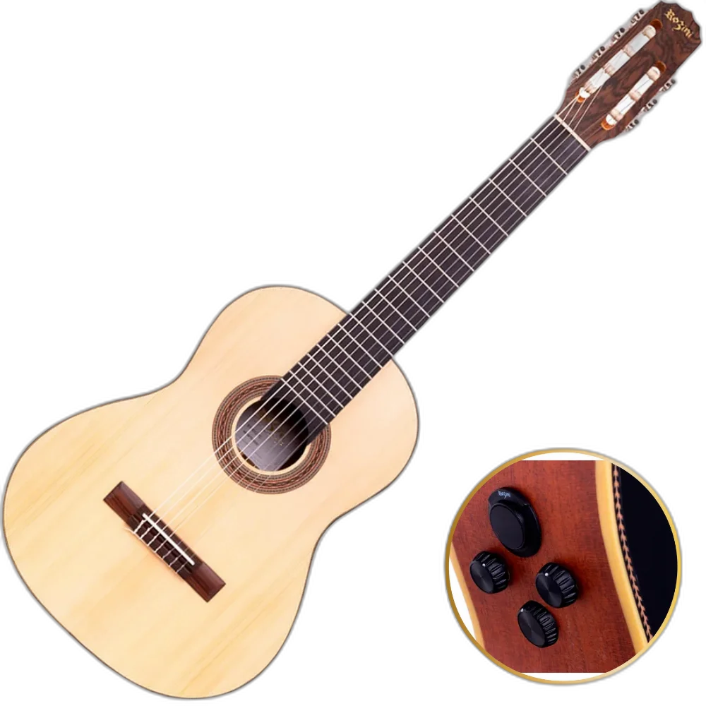 Violão Elétrico Studio 7 Cordas Fosco Ativo Rozini RX517 RE2.F.LP