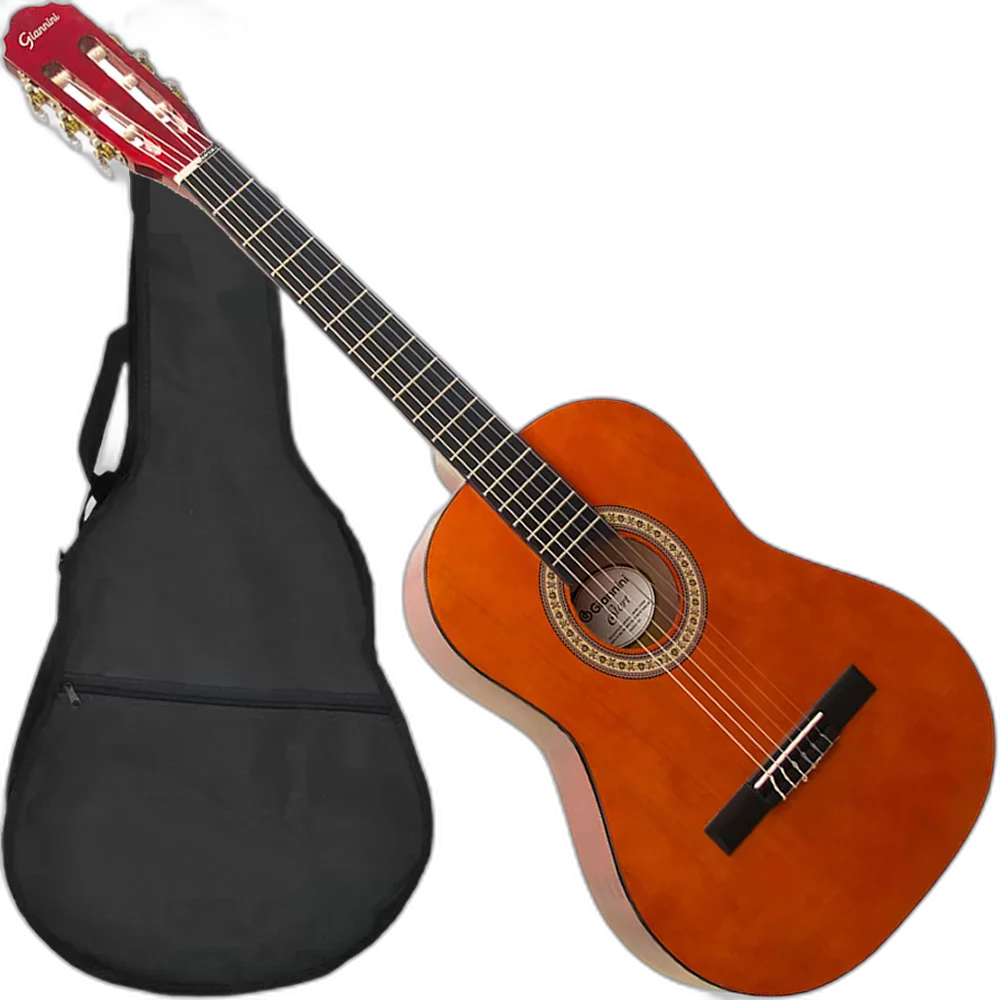 Kit Violão Giannini Start N6 3/4 Natural Acústico Nylon Canhoto