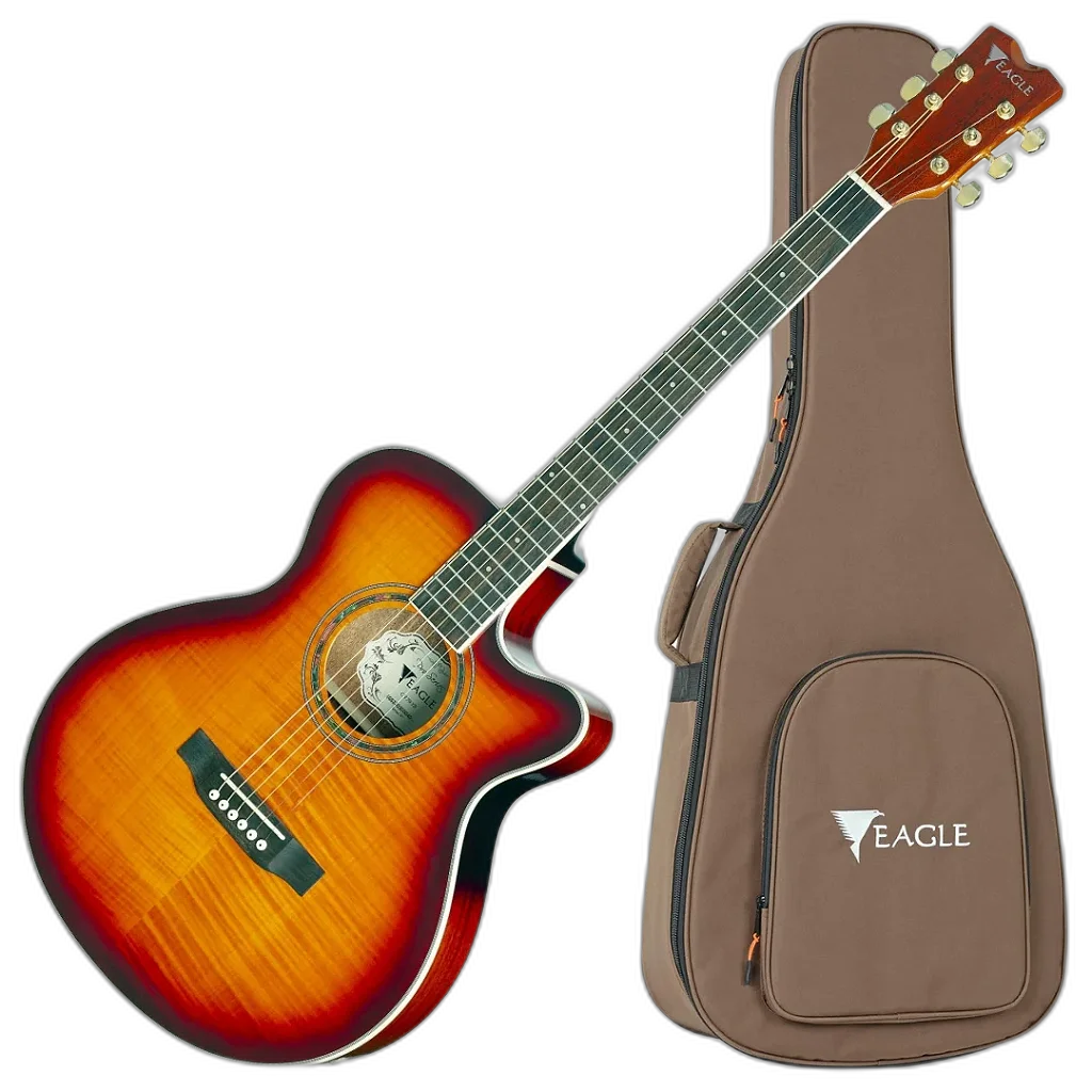 Violão Eletroacústico Eagle CH70 YB Yellow Sunburst