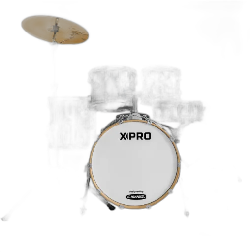 Bateria Acústica X-Pro 22" Blue Sparkle