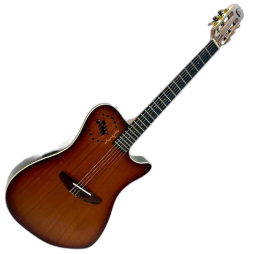 Violão Eletroacústico Marquês VN-12 Flat Nylon Castanho