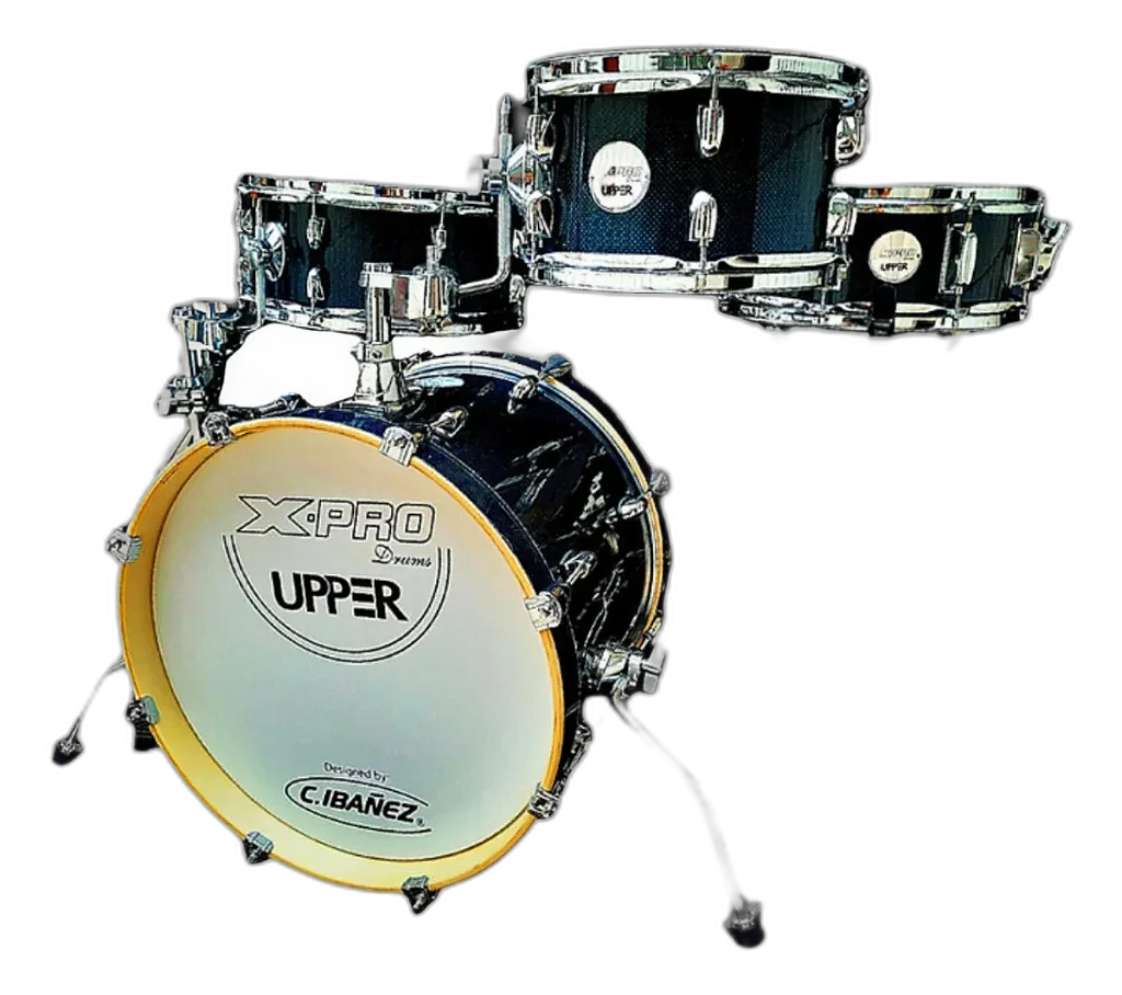 Bateria Acústica X-Pro 16" Blue Sparkle