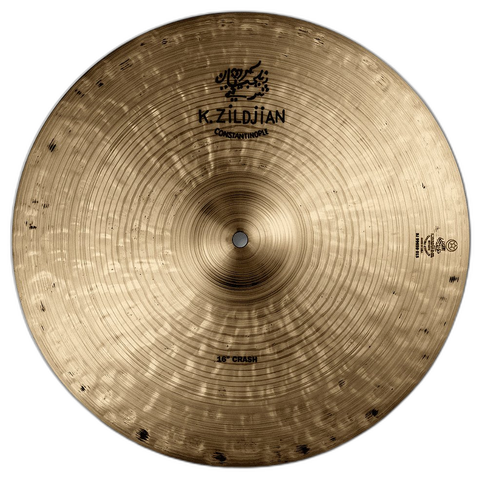 Prato Crash Zildjian K Constantinople 16" K1066 com Som Dark Expressivo e Martelamento Vintage