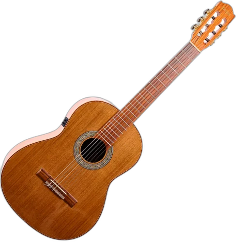 Violão Eletroacústico Rozini Virtuoso Clássico RX236.FC2.N.CD com Tampo Maciço e Fishman Clásica II