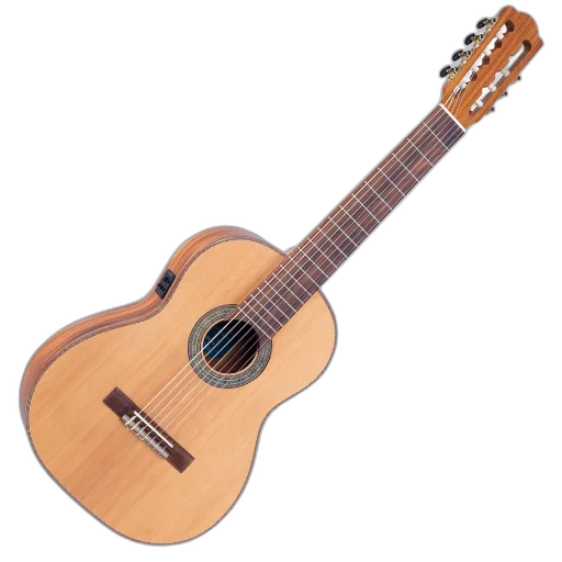 Violão Eletroacústico Rozini Virtuoso 7 Cordas Clássico RX237.FC2.N.CD com Tampo Maciço e Fishman Clásica II