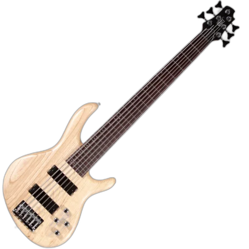 Contrabaixo Elétrico 6 Cordas Cort Action VI DLX ASH OPN com Corpo em Ash EQ Ativo e Captação HH