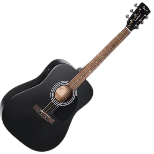 Violão Eletroacústico Cort AD810E BKS Folk com Tampo Spruce e Pré CE304T Black Satin