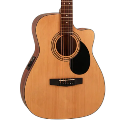 Violão Eletroacústico Cort AF515 OP Concert com Cutaway Tampo Spruce Corpo em Mahogany e Pré CE304T