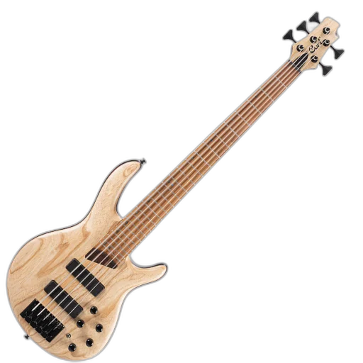 Contrabaixo 5 Cordas Cort B5 Element OPN Bartolini MK1 Ponte MetalCraft M5 Escala Roasted Maple