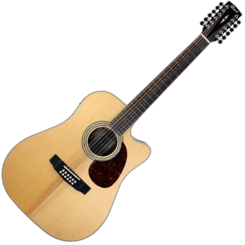 Violão Eletroacústico Cort MR710F-12 NS Natural Satin Dreadnought 12 Cordas com Solid Sitka Spruce e Fishman Presys II