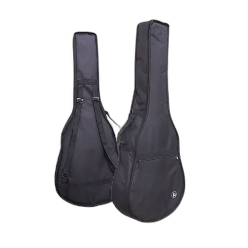 Capa Acolchoada Para Violão Folk Semi Luxo Nylon 600 Preta