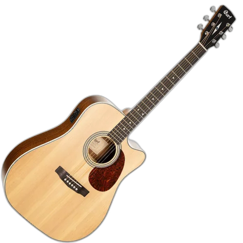 Violão Eletroacústico Cort MR600F NS Natural Fosco Folk com Tampo Maciço e Pré Fishman