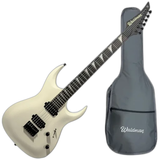 Guitarra Waldman WGAR441X AWS Antique White Satin com Captadores WLD Custom HH C/ Bag