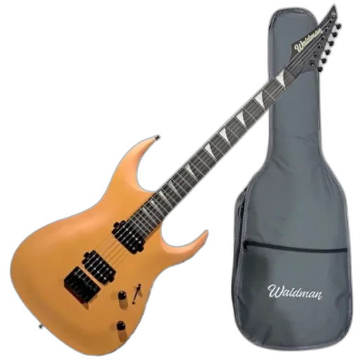 Guitarra Waldman WGAR441X ORS Orange Satin com Captadores WLD Custom HH C/ Bag