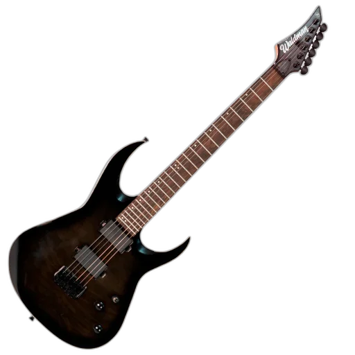 Guitarra Waldman WIG520 TBK Preta com Captadores Ativos HH e Tarraxas com Trava