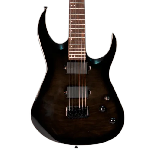 Guitarra Waldman WIG520 TBK Preta com Captadores Ativos HH e Tarraxas com Trava