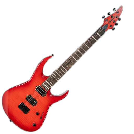Guitarra Waldman WM320F RDB Red Burst com Captadores HH e Flamed Maple Top