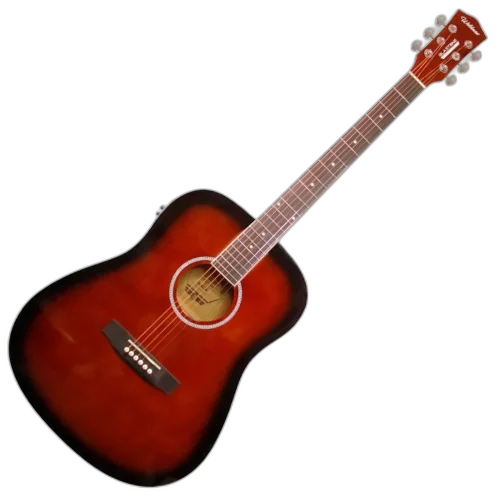 Violão Eletroacústico Waldman DCE 141 DSB Folk Aço e Pré-amplificador EQ-3RT