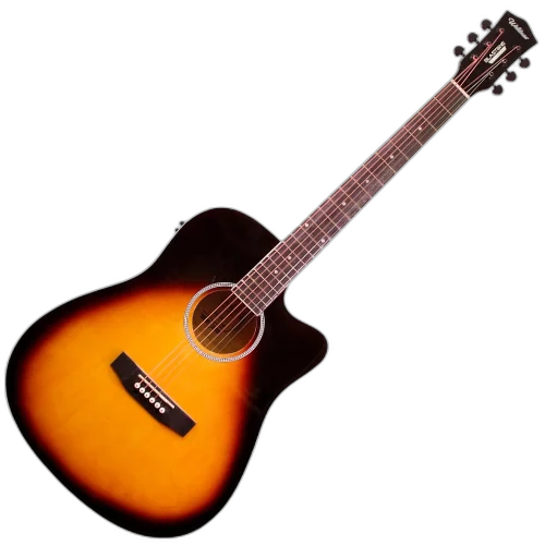 Violão Eletroacústico Waldman DCE 141 VS Folk Aço e Pré-amplificador EQ-3RT