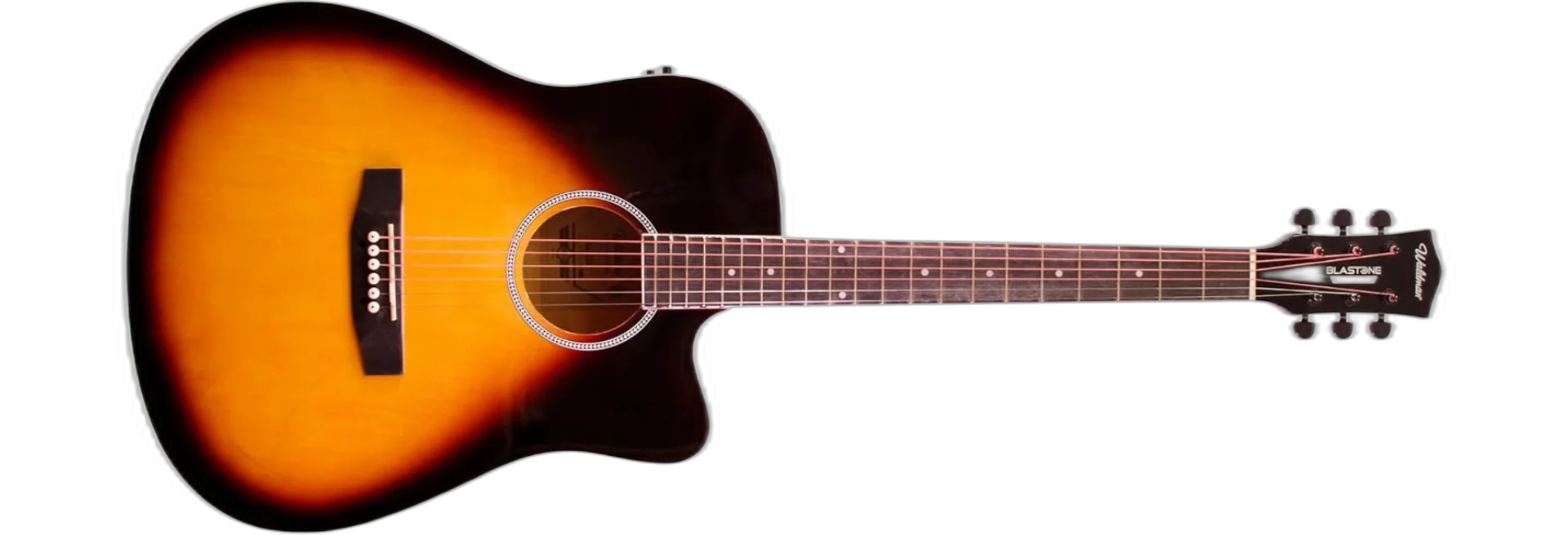Violão Eletroacústico Waldman DCE-141 VS com acabamento Vintage