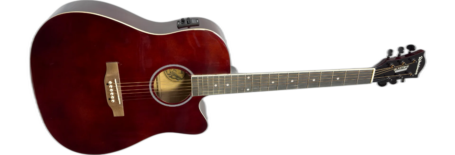 Violão Eletroacústico Waldman DCE-141 WR com acabamento vermelho vinho (Wine Red)