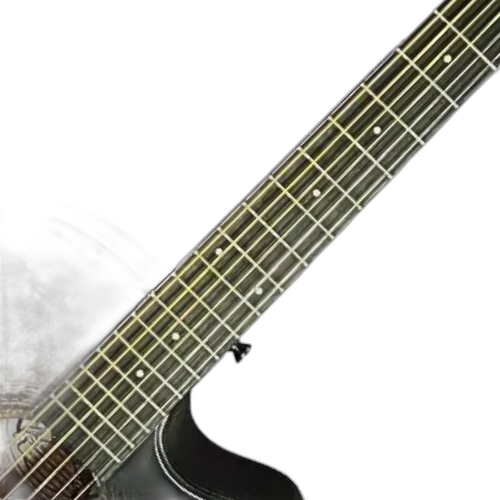 Corpo em Black Burst com tampo sólido e cutaway