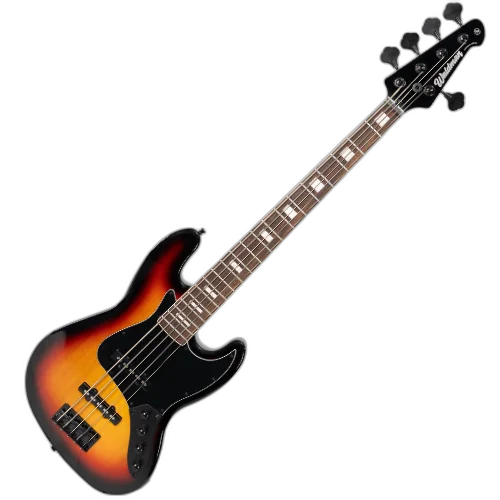 Contrabaixo 5 Cordas Waldman Premium Mastery GJJ405A TS 3-Tone Sunburst com Captação JJ Ativa