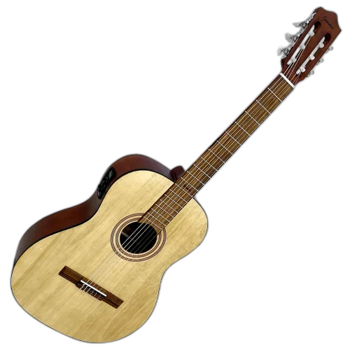 Violão Eletroacústico Giannini Trovador NTR1 EQ NS Natural Satin Nylon com Tampo Marupá Maciço e Equalizador GN-3T 3 Bandas