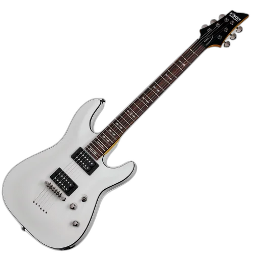 Guitarra Schecter Omen-6 VWHT Vintage White com Diamond Plus e Tune-O-Matic String-Through 2061