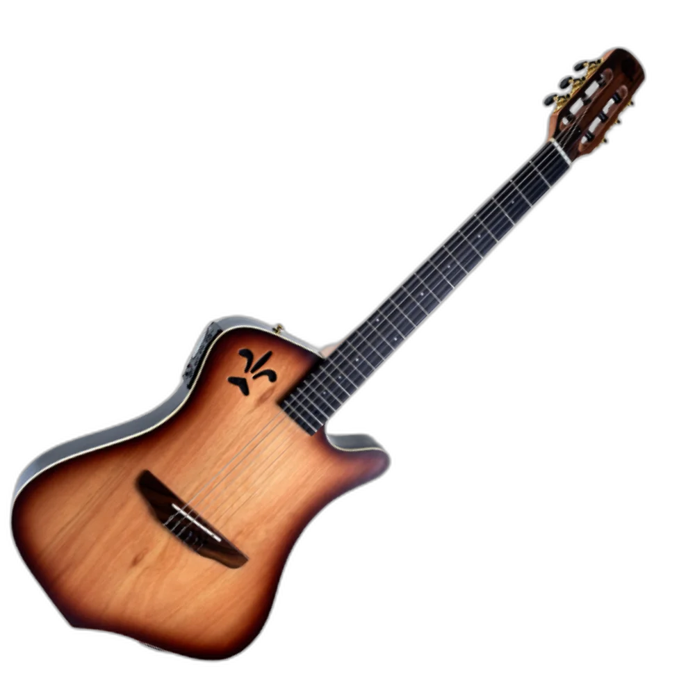 Violão Marquês VN-10NBEQ Super Flat Preto - Eletroacústico com Captação Híbrida - Piezo e Mic