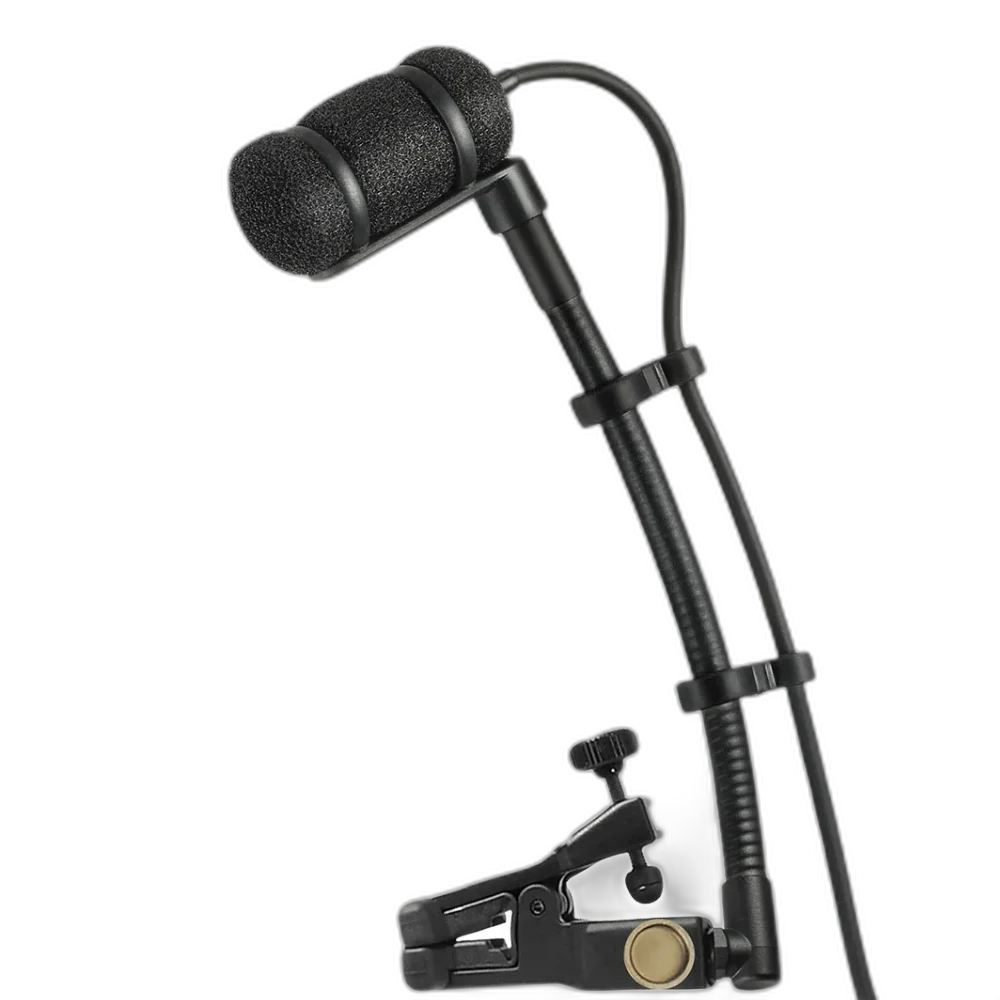 Microfone Audio-Technica ATM350UL Condensador UniMount com Gooseneck Longo - Sistema Completo para Instrumentos