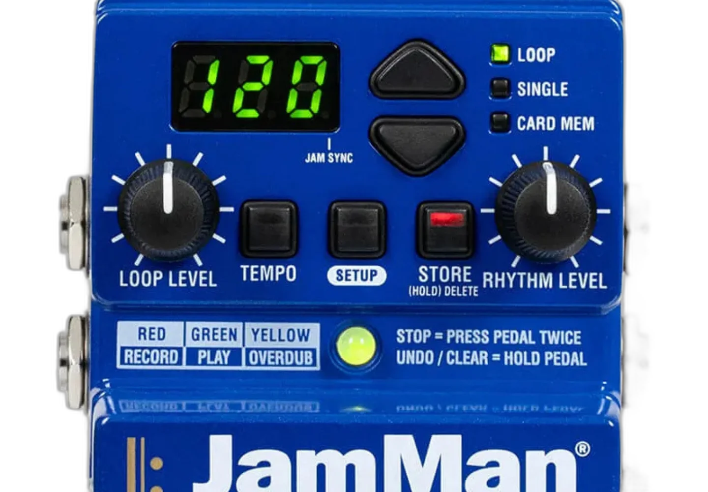 Digitech JamMan Stereo V04 em uso