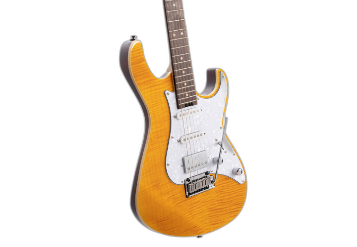 Braço em Canadian Hard Maple e Escala em Rosewood