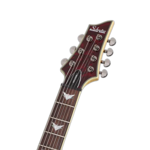 Guitarra Schecter Omen Extreme-7 BCH Black Cherry 7 Cordas com Captadores Schecter Diamond Plus HH e Ponte Tune-O-Matic 2008