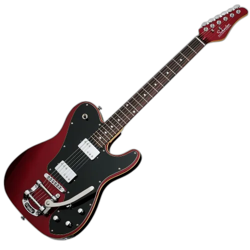 Guitarra Schecter PT Fastback II B MRED Metallic Red com Captadores Schecter Diamond SuperRock HH e Ponte Bigsby B-50 2211