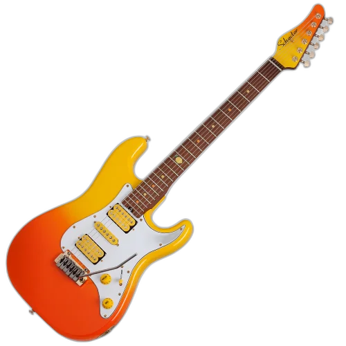 Guitarra Schecter Tori Ruffin Freak Juice Traditional Juice Burst com Captadores Schecter USA SuperCharger Mach-6 HH e Ponte Hipshot Hardtail String-Thru 2299