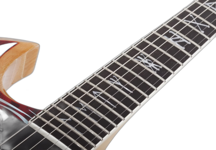 Escala Ebony com Inlays Mother of Pearl Runes