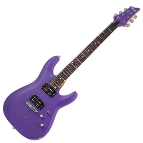 Guitarra Schecter C-6 Deluxe SP Satin Purple com Captadores Schecter Diamond Plus HH e Ponte Tune-O-Matic 429
