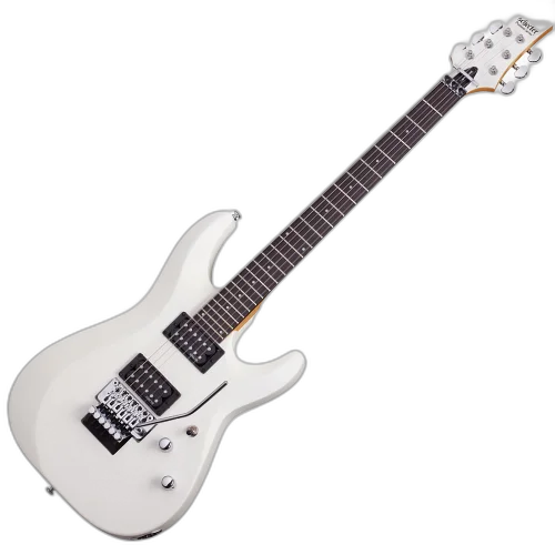 Guitarra Schecter C-6 FR Deluxe SWHT Satin White com Captadores Schecter Diamond Plus HH e Ponte Floyd Rose Special 435