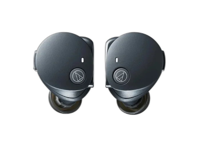 Fone de Ouvido Audio-Technica ATH-CKS50TW2 BK True Wireless ANC Hybrid Drivers 9mm Solid Bass Bateria 65h Magnetic Switch Black